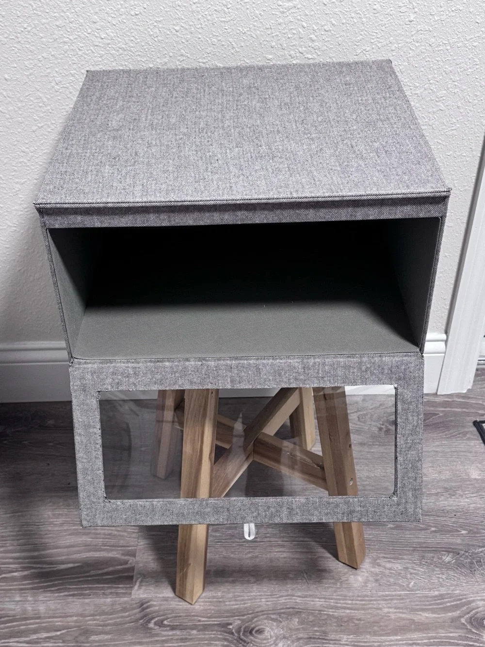 Cambridge Drop-Front Sweater Box in Grey - The Container Store EUC